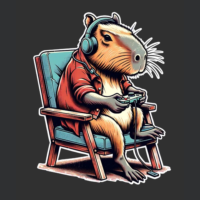 Capybara Gaming Nerd