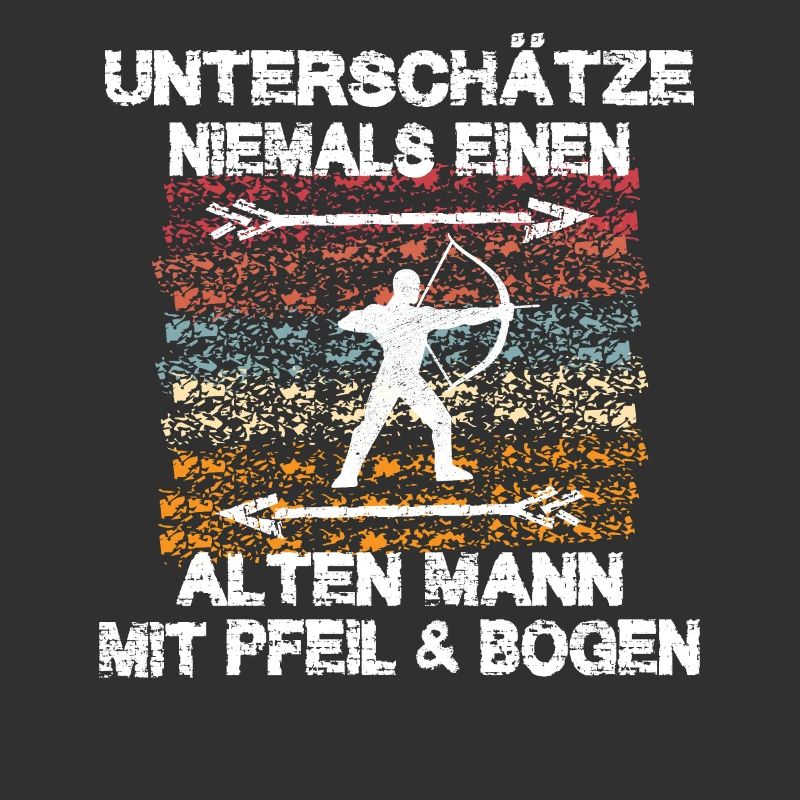 Alter Mann Bogenschütze Bogenschießen Pfeil Bogen