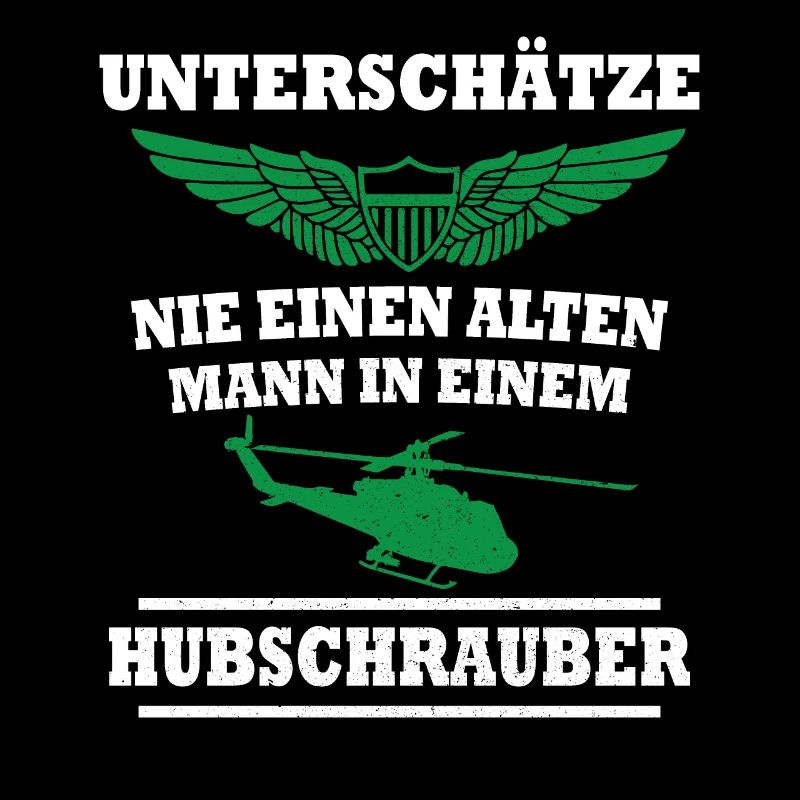 Alter Hubschrauber Pilot Helicopter Pilot