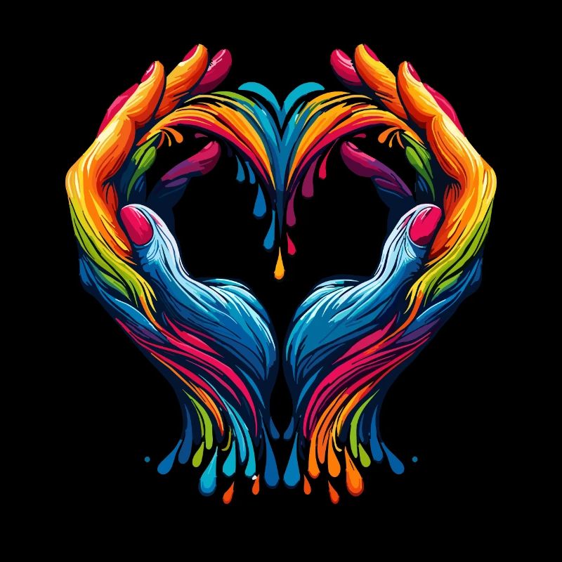 Rainbow Heart Hands – for Diversity and Love