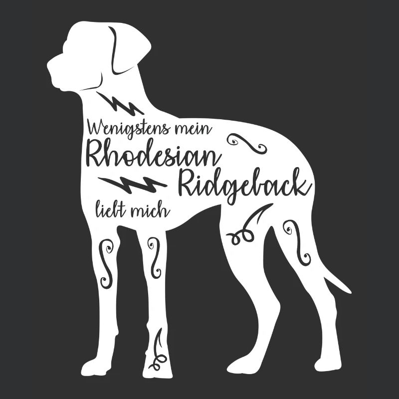 Rhodesian Ridgeback Spruch mit Hund