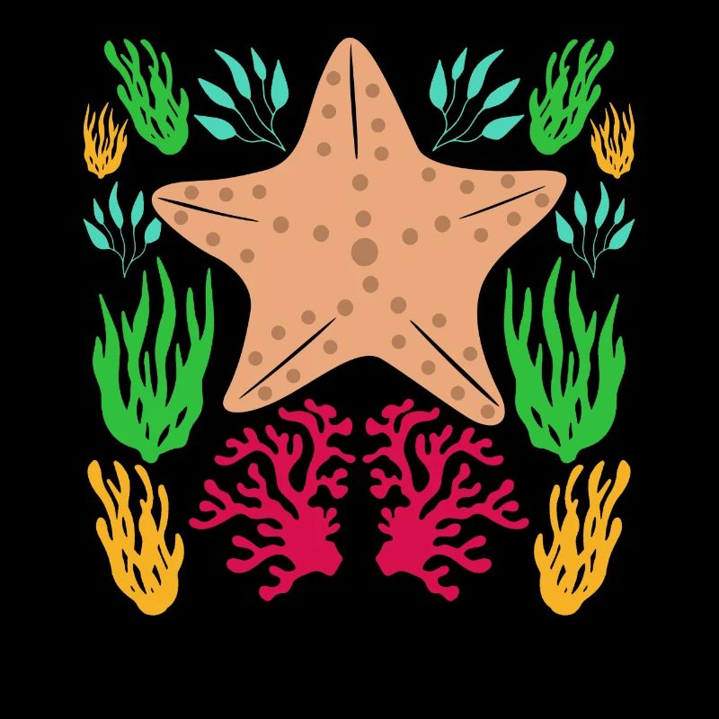 Étoile de mer dans la mer