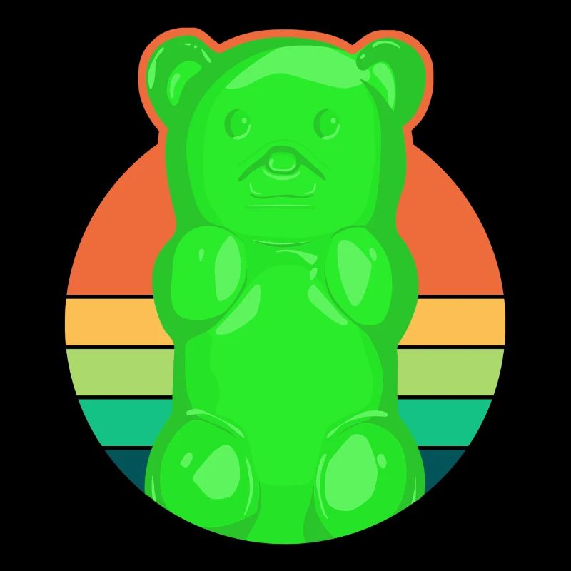 Retro gummy bears