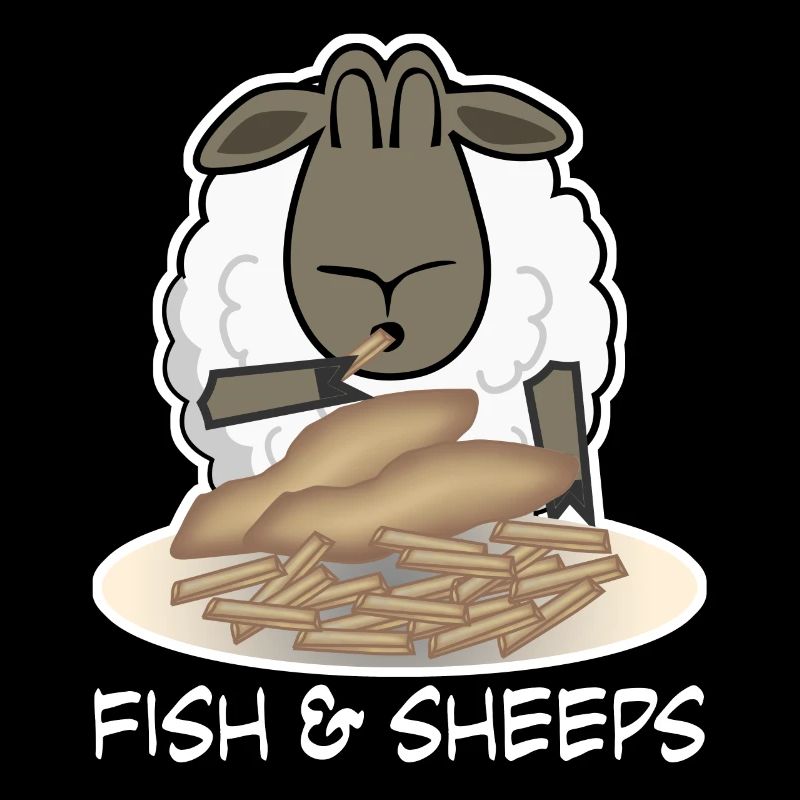 Le mouton mange le Fish and Chips Shepherd