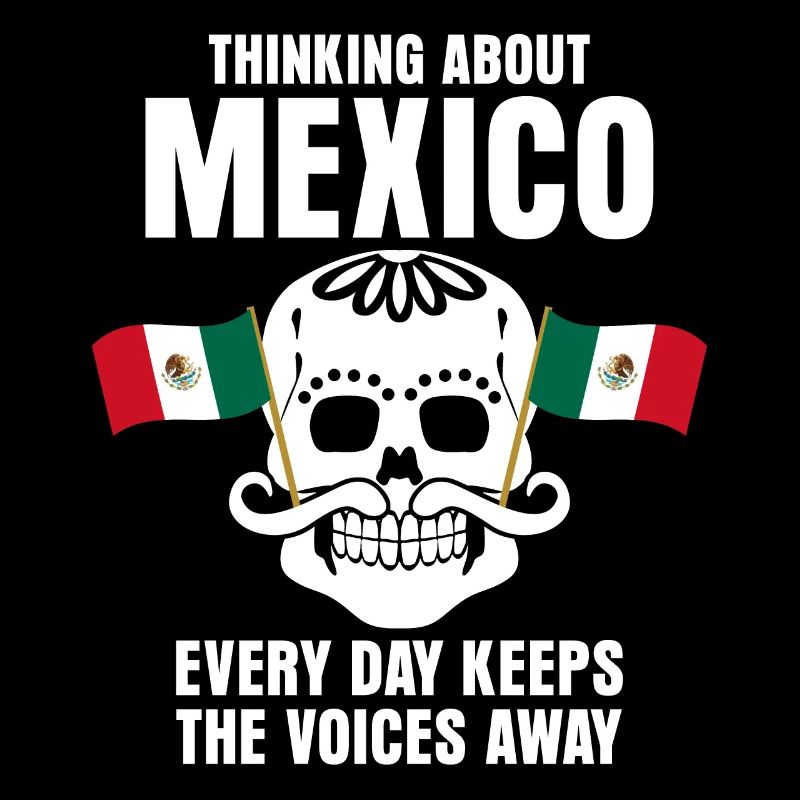 Mexique Drapeau Mexicains Crâne Mexicain