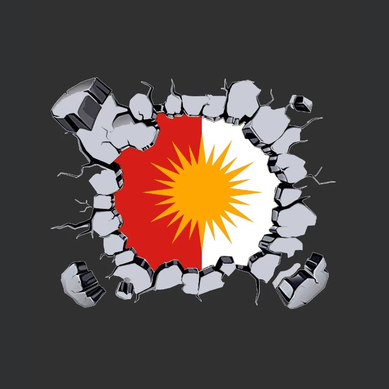Ezidxan flag inside.