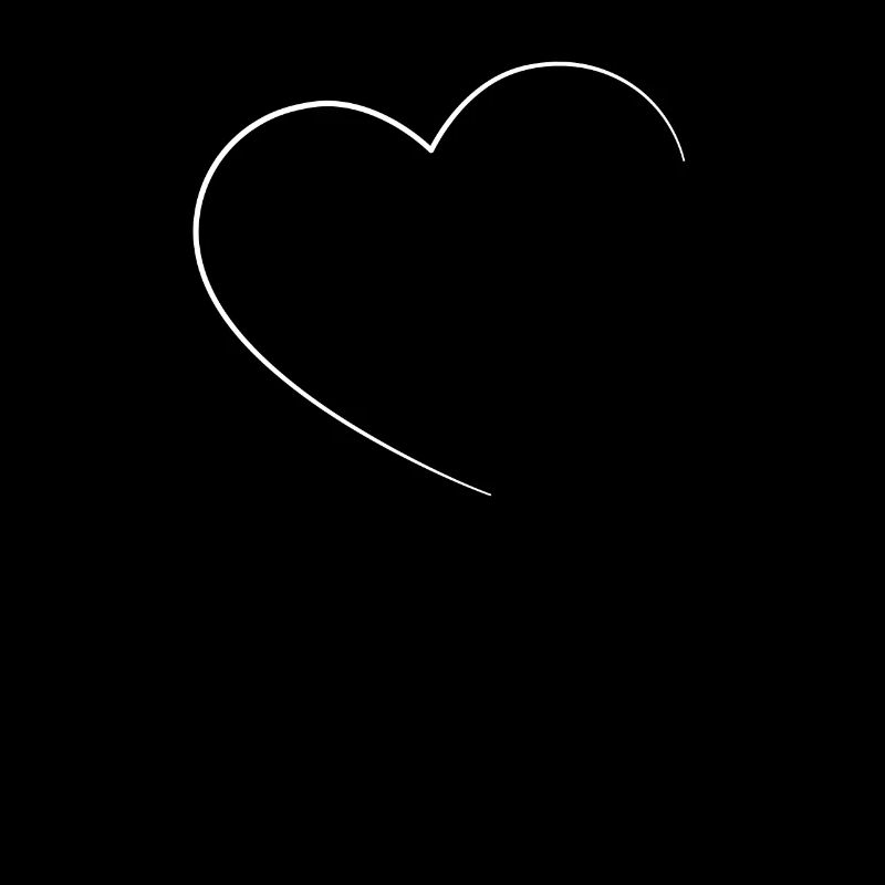 Heart In white
