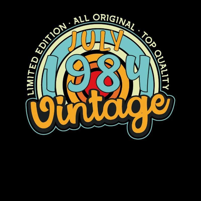 Juli 1984 Vintage Geschenk
