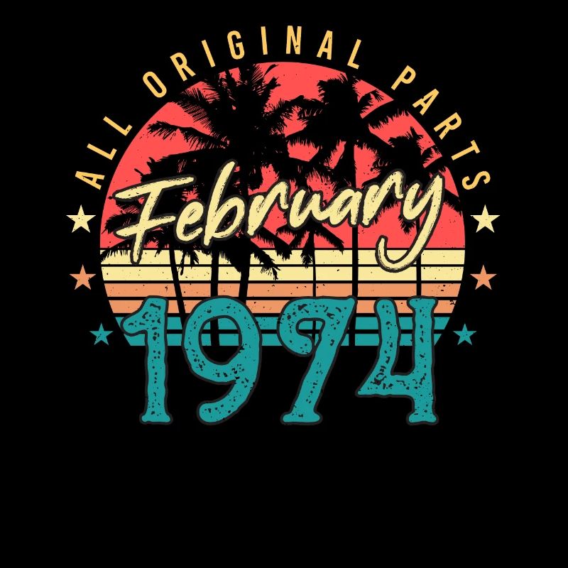 Février 1974 Retro Original