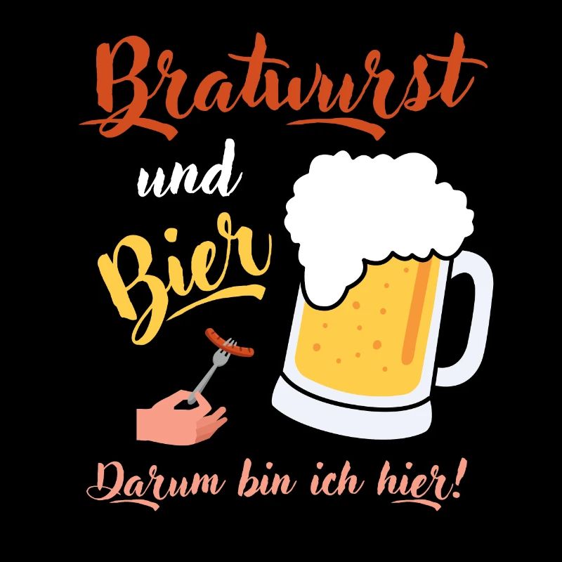 Bratwurst Bier Geschenk Wurst Biertrinker Bierkrug