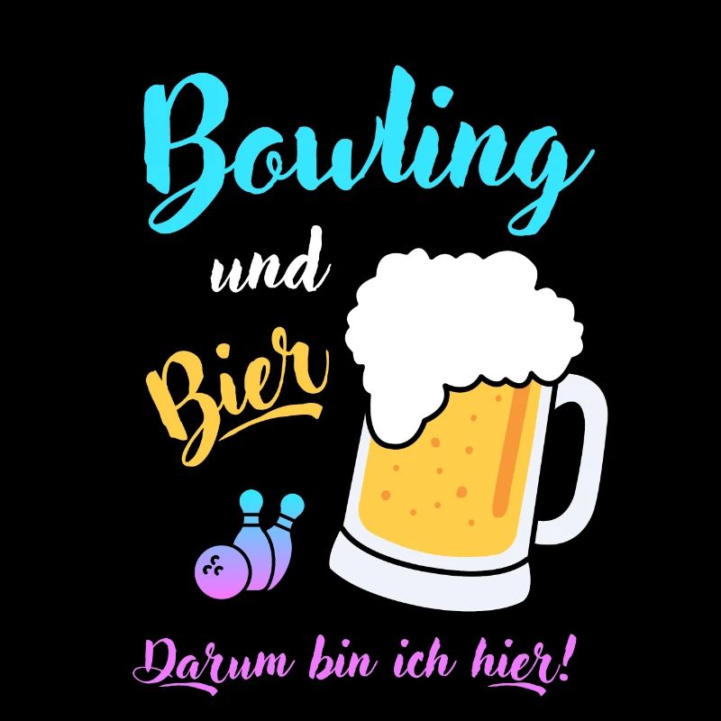 Bowling Bier Spruch Geschenk Bierliebhaber Bowler