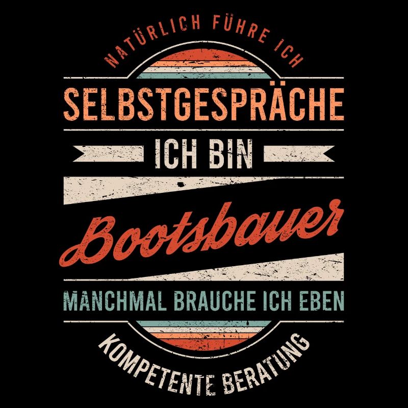 Bootsbauer Arbeitskollege Kollege Geschenk Retro