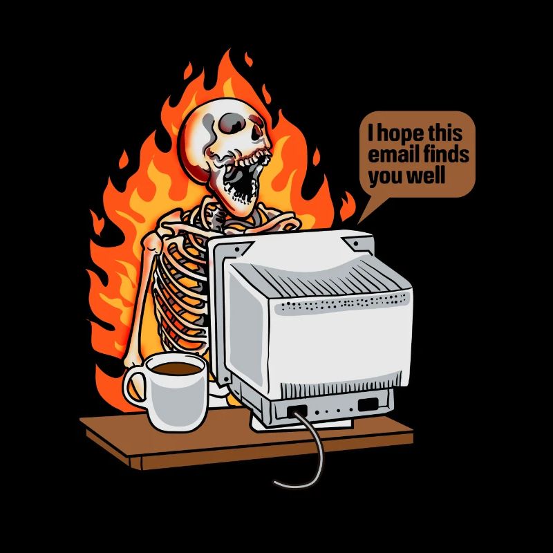 Saturated Coffee At Work New Email