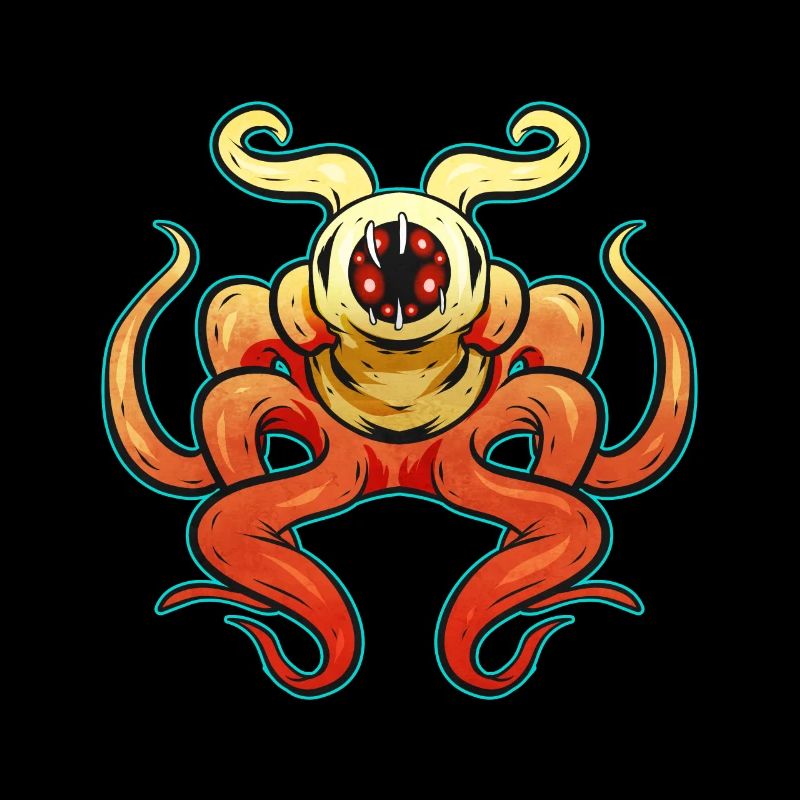 Evil Octopus Sea Monster Tentacle Halloween
