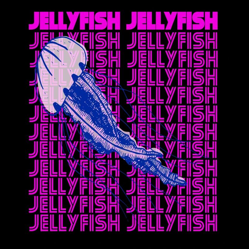 Ocean jellyfish that underwater marine fish