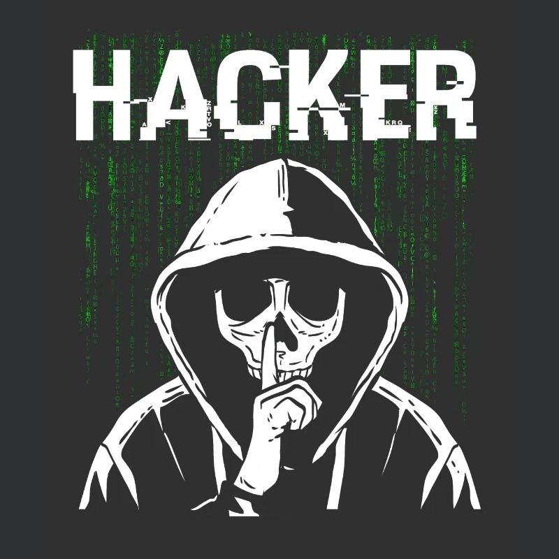 Hacker Skull Hacking Programming Dark Net