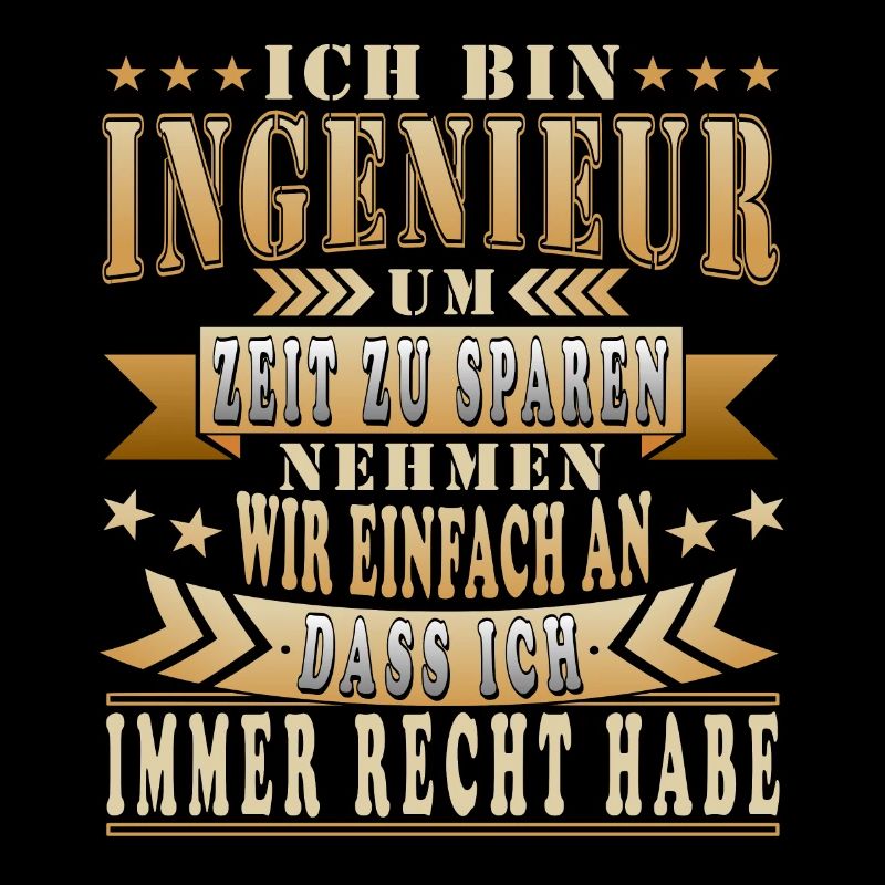 Ingenieur Lustig Spruch Geschenkidee