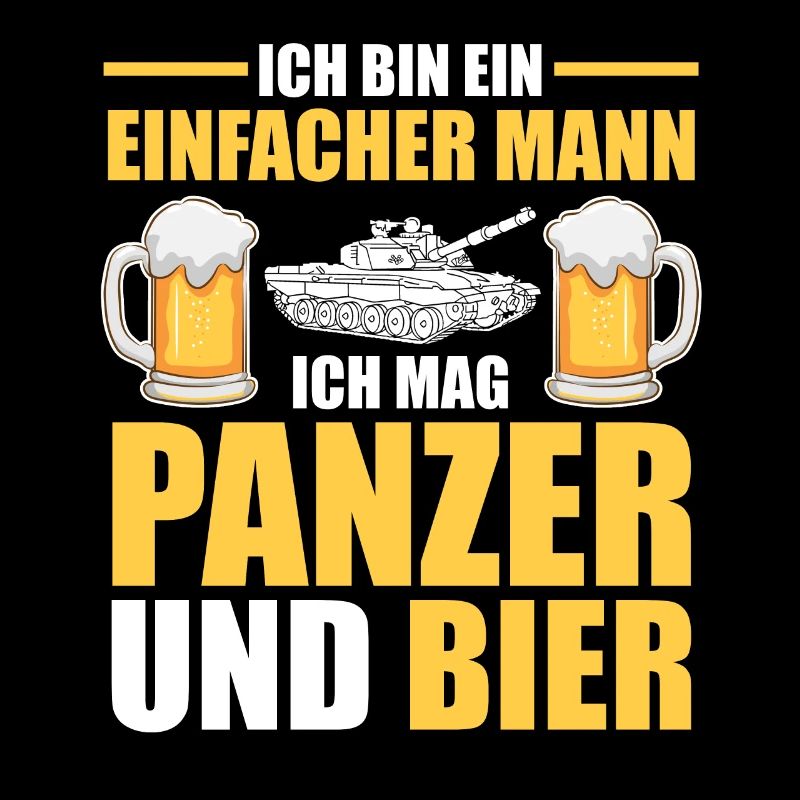 Panzerfahrer Soldat Bier Panzer