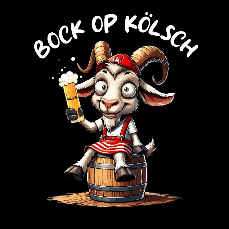 Bock op Kölsch Bier Kölle Köln Karneval Köbes JGA