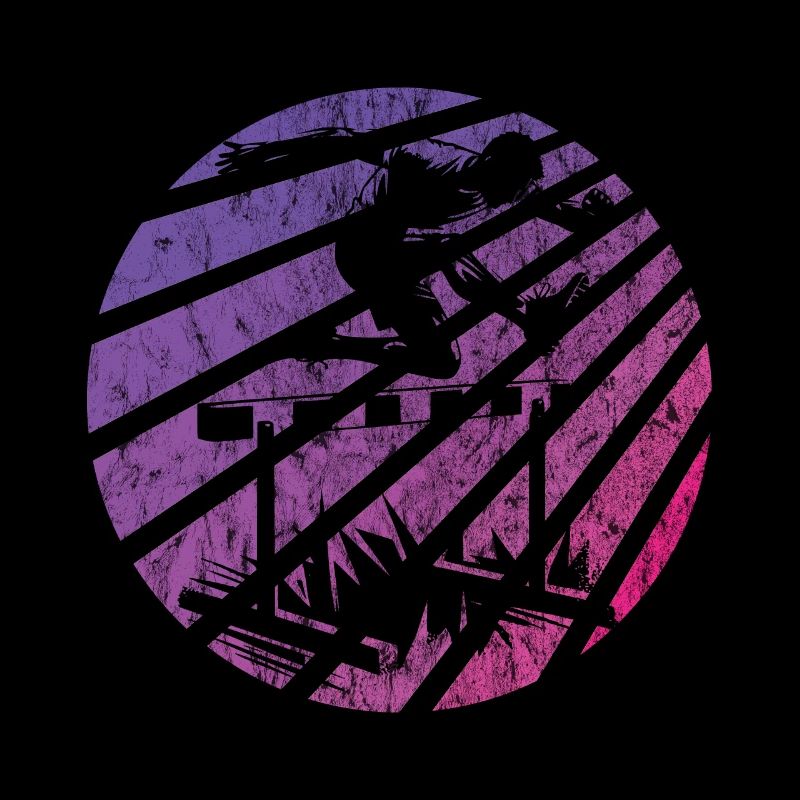 Course d’obstacles athlétisme athlète haies