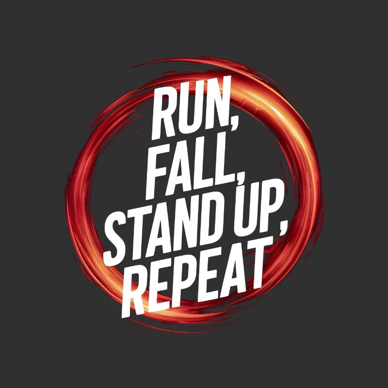 run fall stand up repeat
