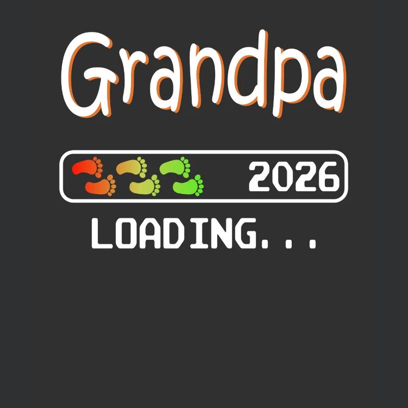 Werdender Opa 2026 loading zukünftiger Großvater