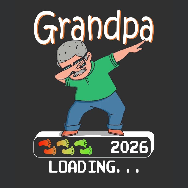 Werdender Opa 2026 loading zukünftiger Großvater