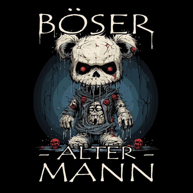 Böser alter Mann - Biker Opa | Motorradfahrer