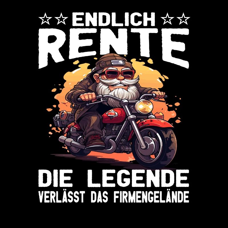 Endlich Rente | Biker Opa - Motorradfahrer - Biker