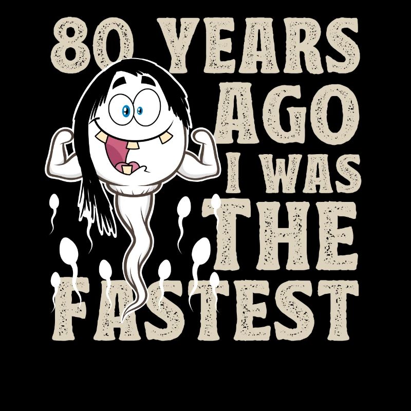 80e anniversaire 80 ans J’étais le plus rapide