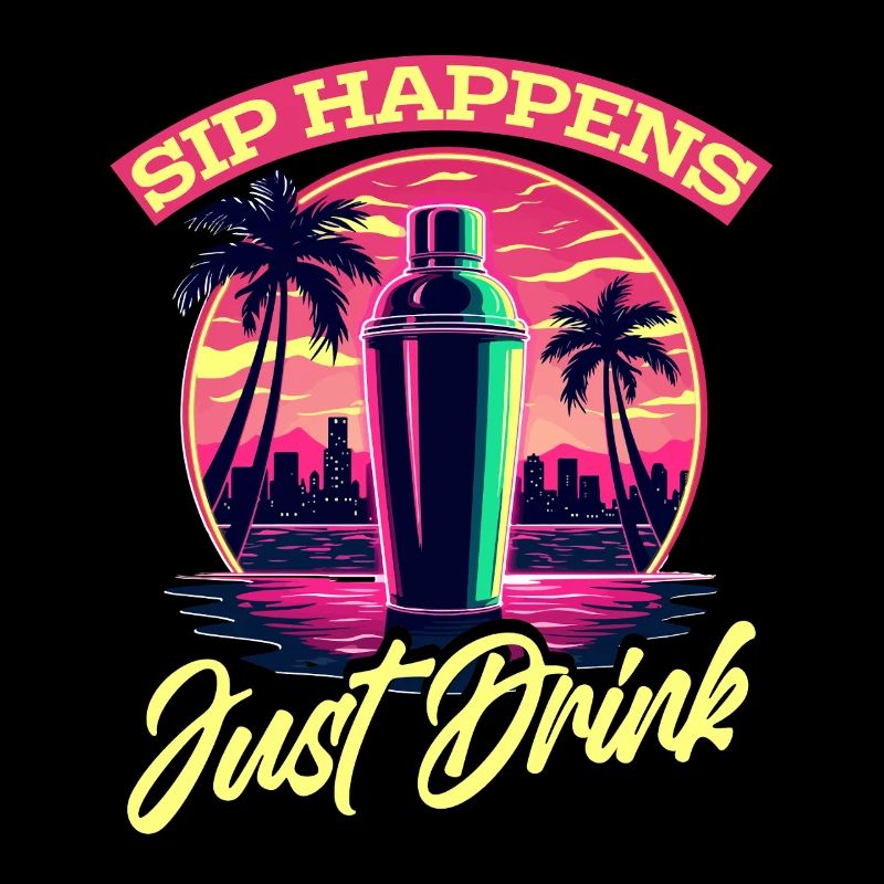 Barkeeper Barmann Sip Happens Just Drink
