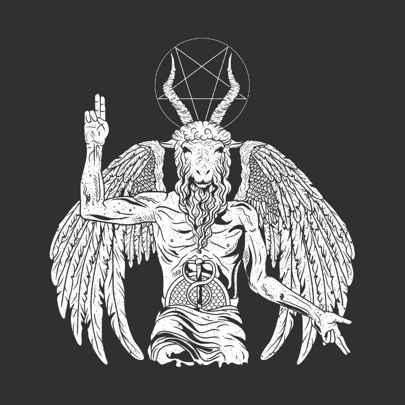 Devil Baphomet Chèvre gothique