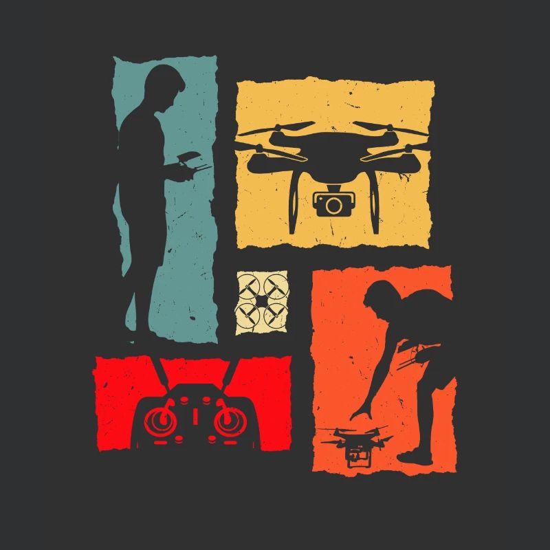 Drone Rétro Drone Pilotes de drones