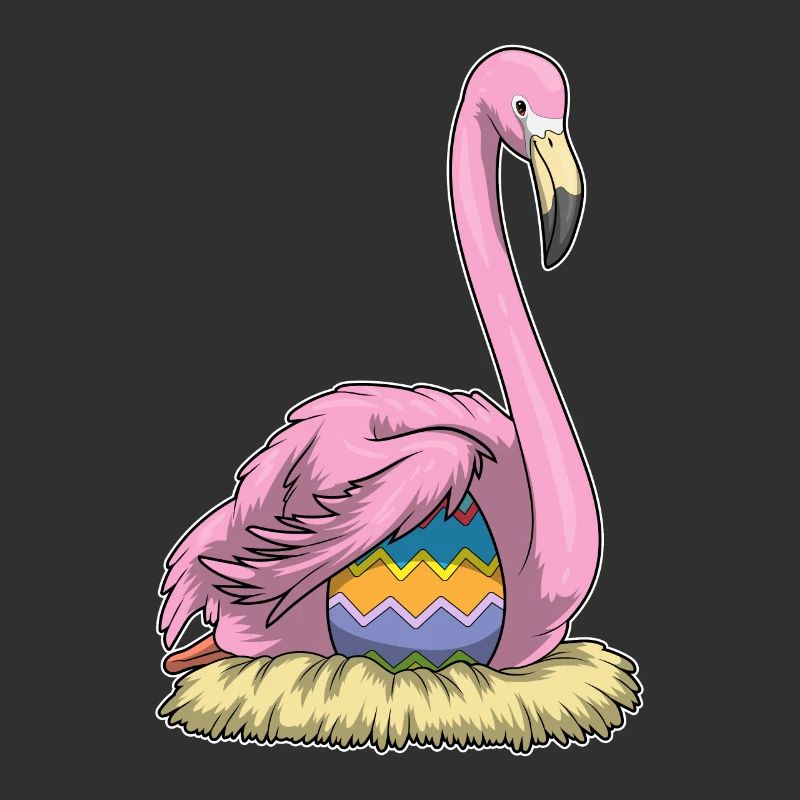 Flamingo Easter Easter Egg Nest