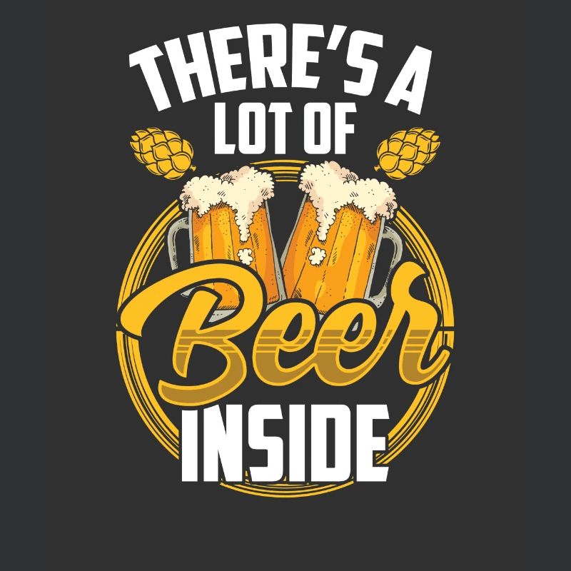 Da Ist Eine Menge Bier Drin Trinken Beer Inside