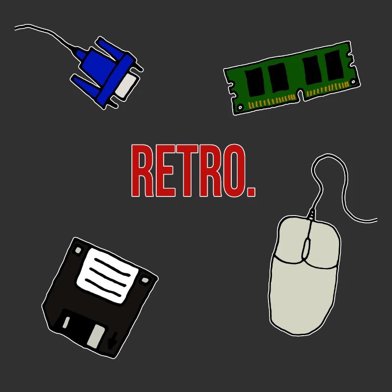 Retro Computer Lettering Statement Gift 90s