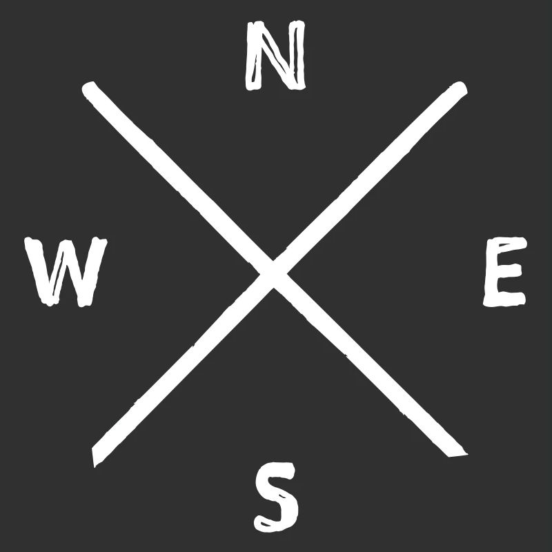 Panneau indicateur Compass Sketch