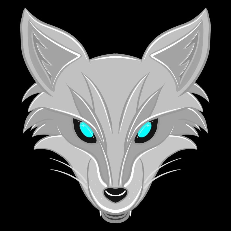 Silberfuchs - Elegantes Tierliebhaber Design