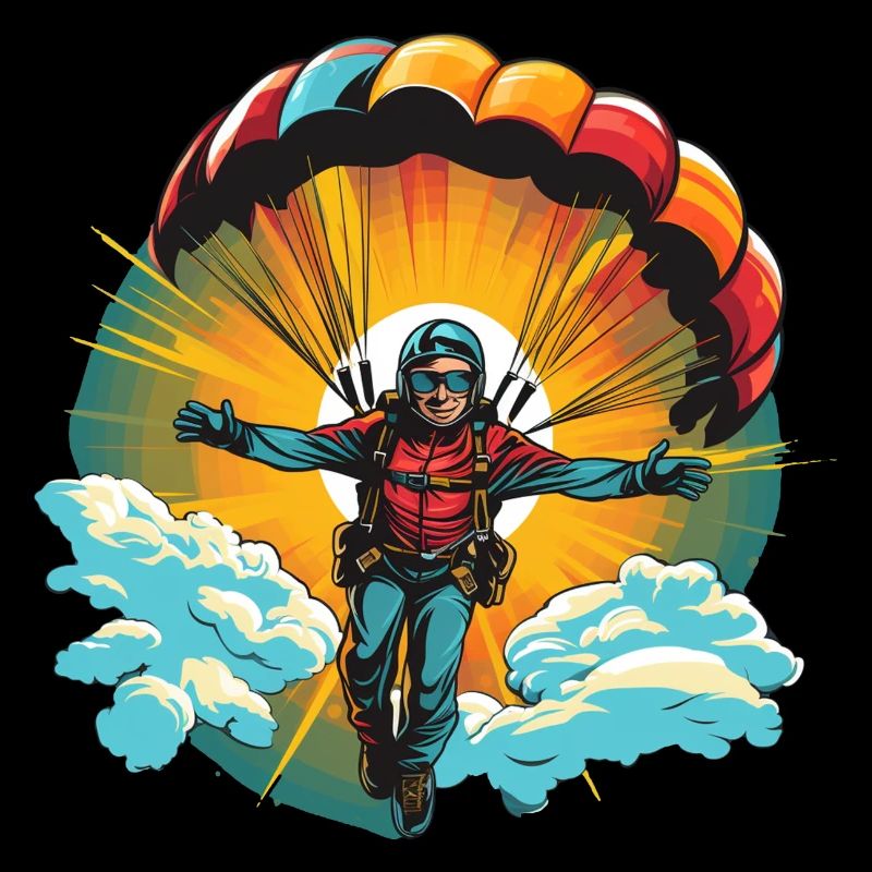 Fallschirmspringen Abenteuer - Skydiving Design