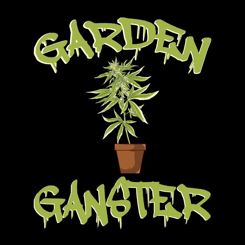 Marihuana Cannabis Weed Rauch Hanf Design Garten