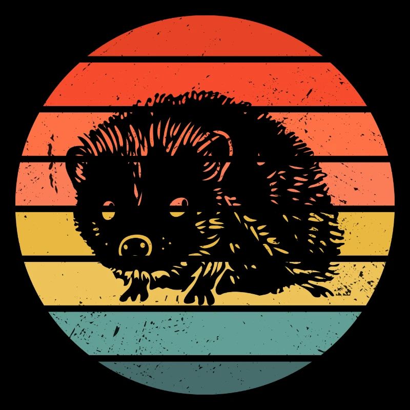 Hedgie Retro Sunset Hérisson