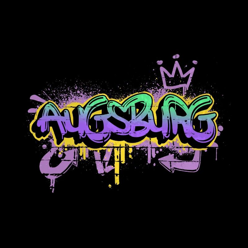 Augsburg Germany City Graffiti Spray Sprayer