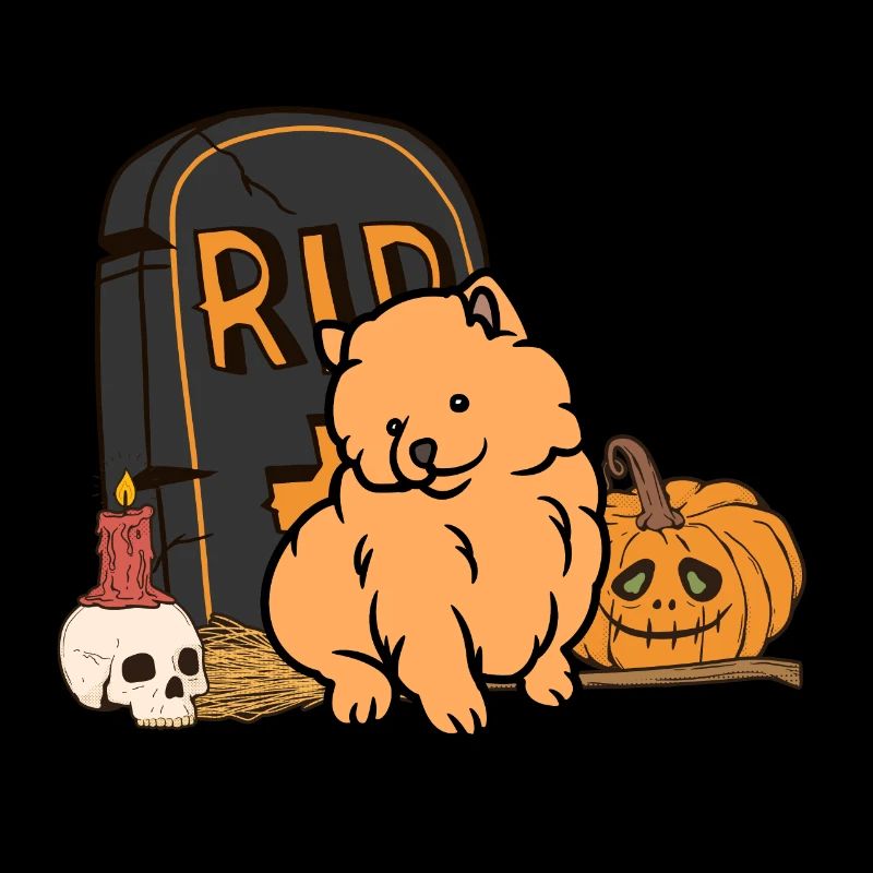 Cute Dwarf Spitz Halloween Costume Dog