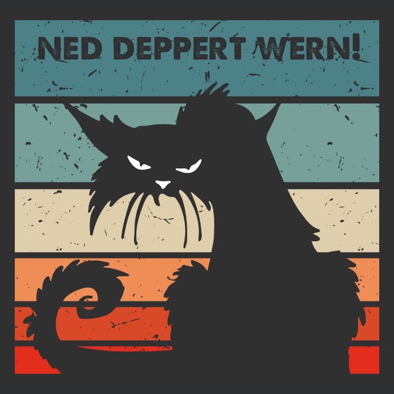 Ned deppert werden lustiger Spruch Katze