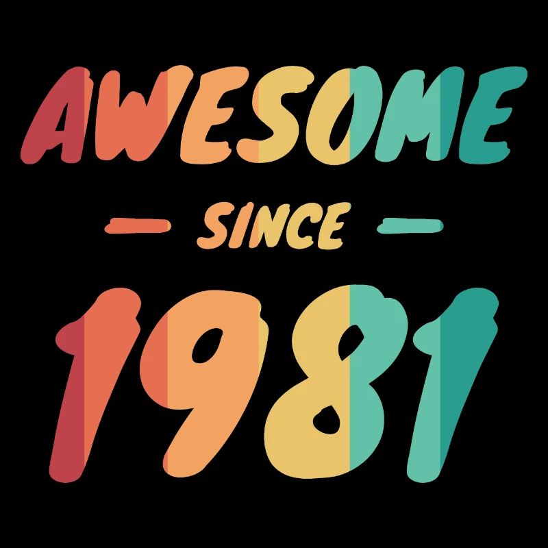 Awesome Since 1981 Gift Idea Vintage