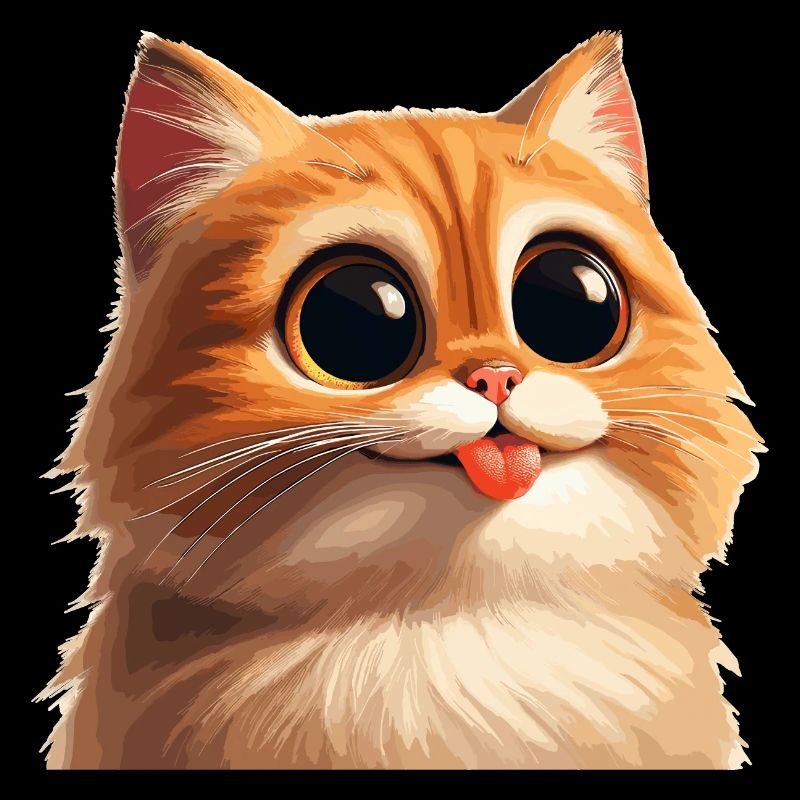 Cat with huge eyes
