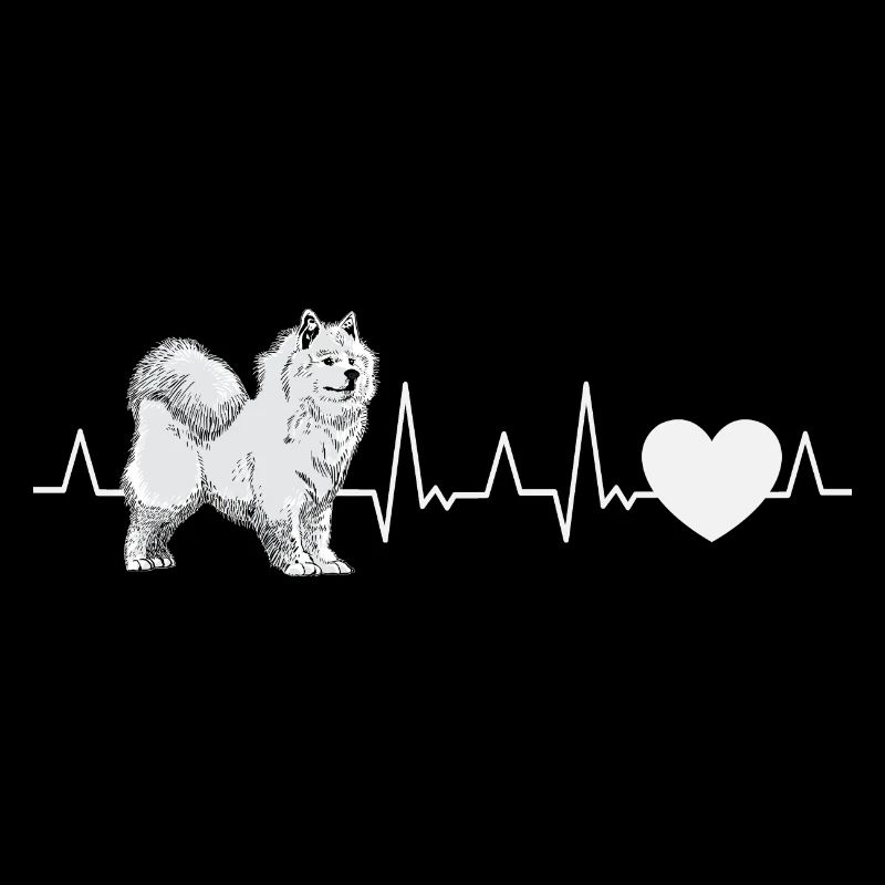 Samoyed Heartbeat chien de traîneau Samoyed