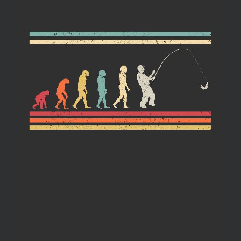 Pêcheur de pêche Evolution - rétro