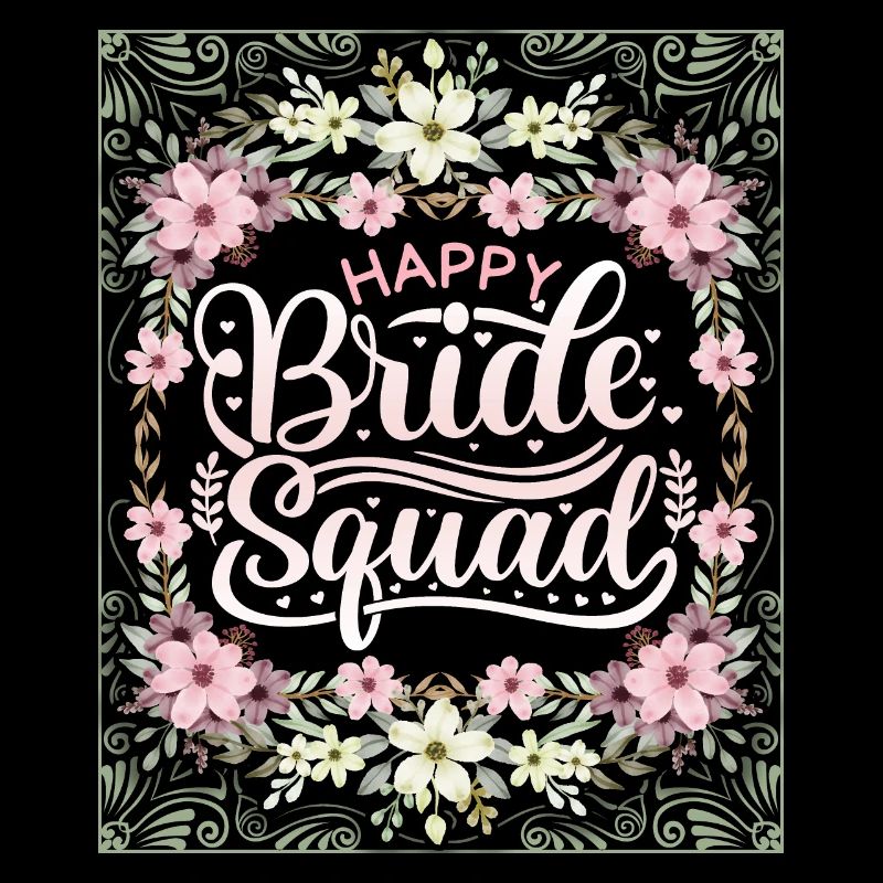 Happy-Bride-Squad, Team Bride, Dicton, Calligraphie