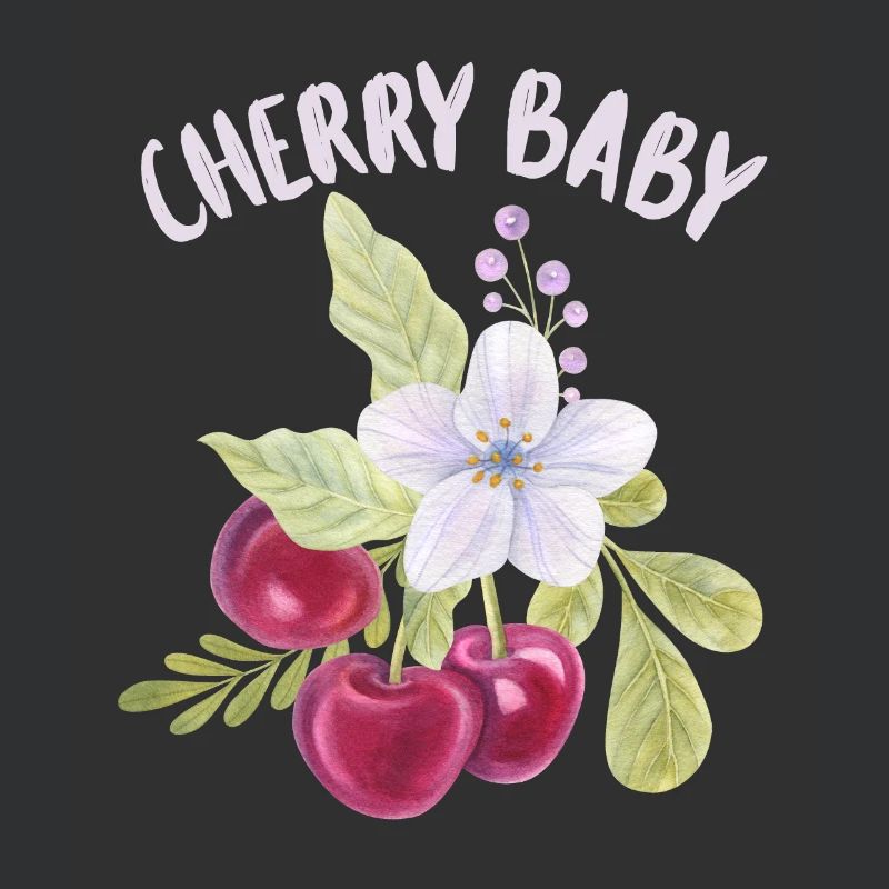 Kirsche, Cherry-Fruit lustiger Spruch Cherry-Baby